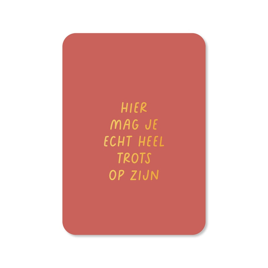 Kaart Hier Mag Je Echt Heel Trots Op Zijn