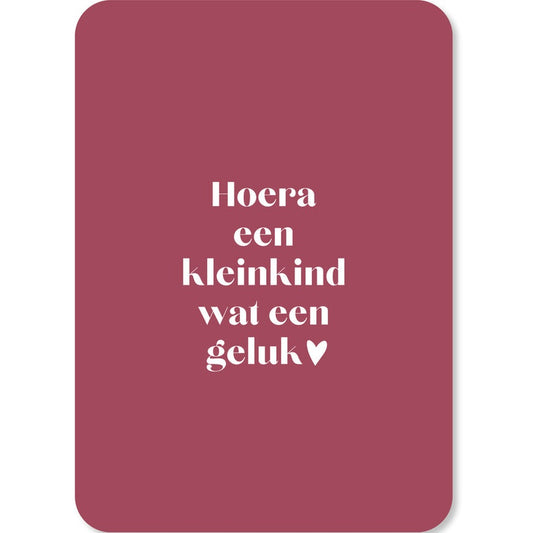 Kaart Hoera Een Kleinkind Wat Een Geluk