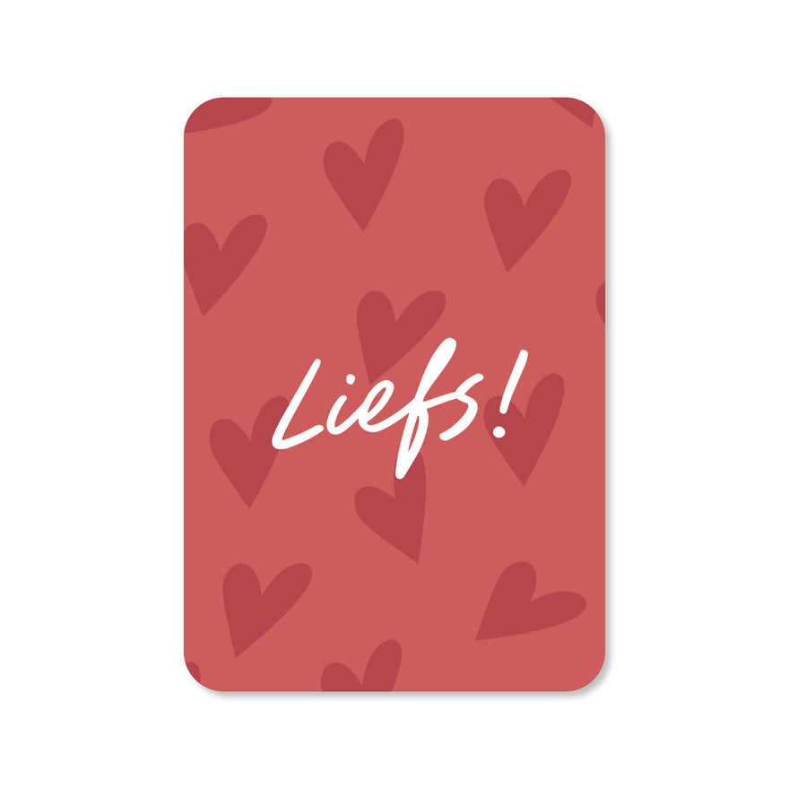 Kaart Liefs! | Hartjes