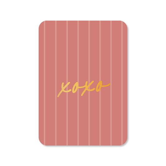 Kaart XOXO | Streepjes