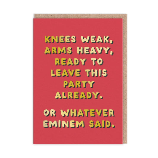 Kaart Knees Weak