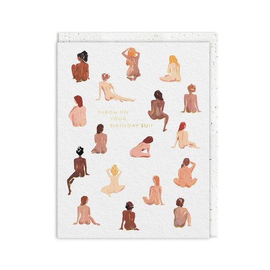 Kaart Birthday Suit