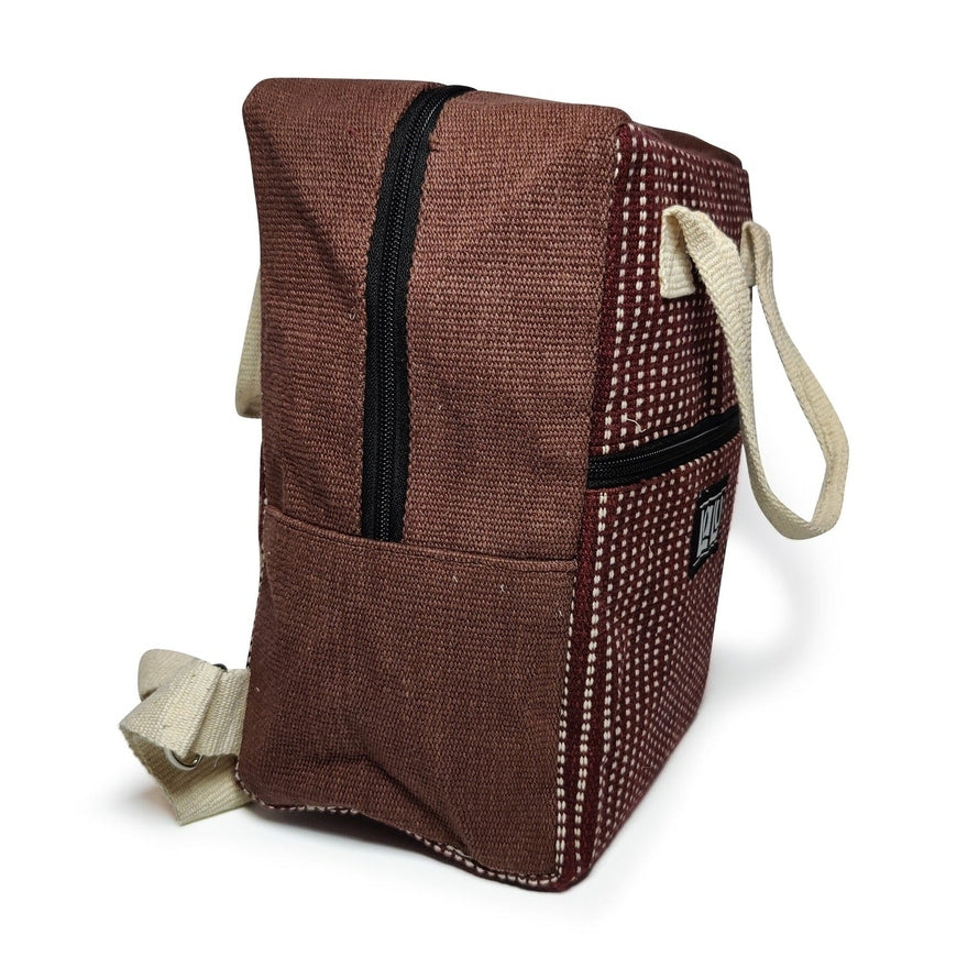Ujala Purplish Red Backpack | Organic Cotton