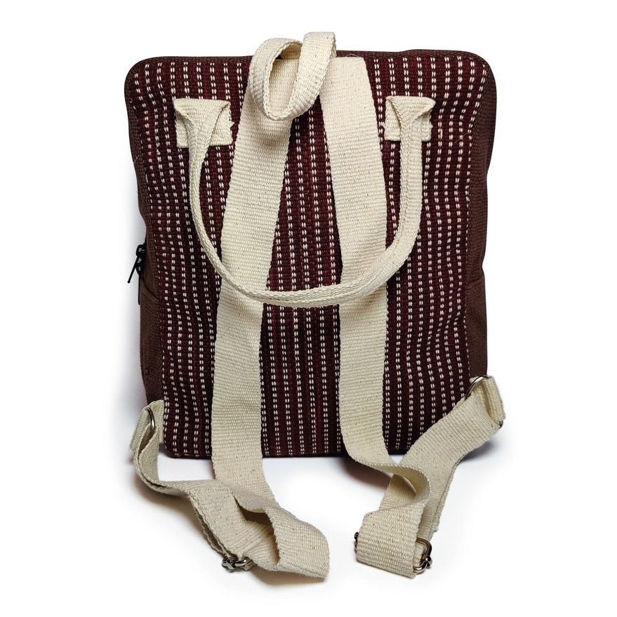Ujala Purplish Red Backpack | Organic Cotton
