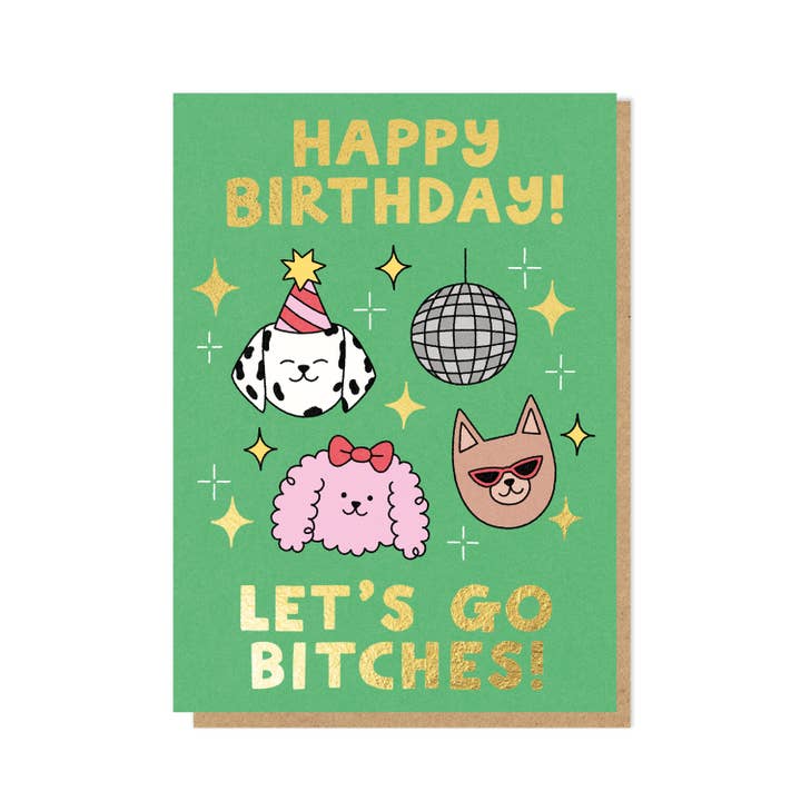 Kaart Let's Go Bitches