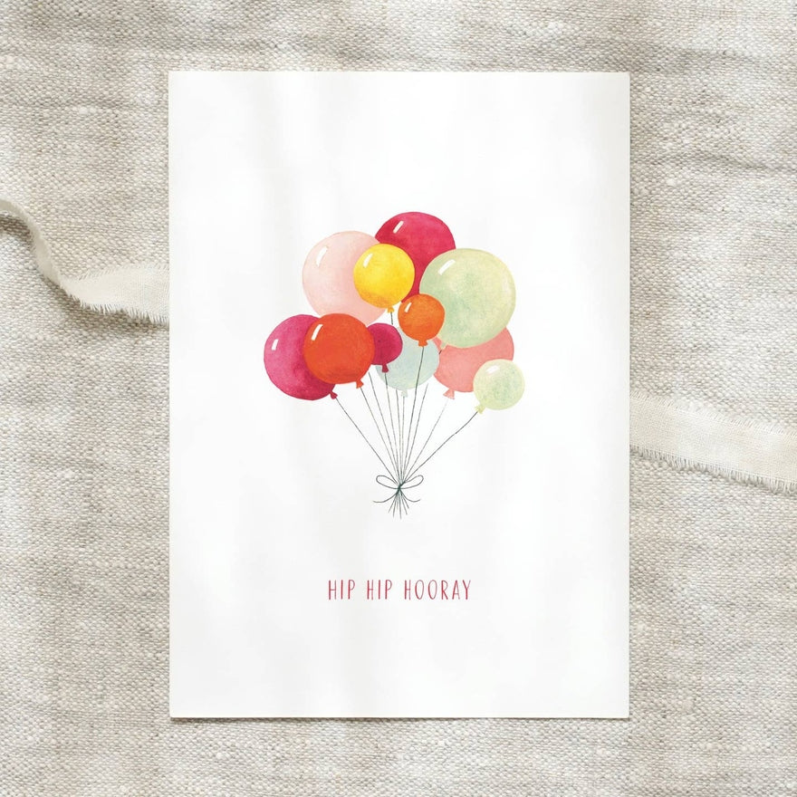 Kaart Red Balloons