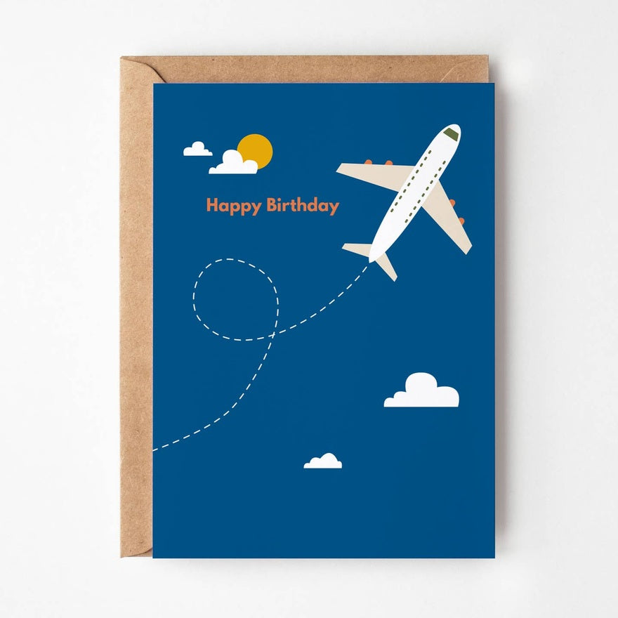 Kaart Aeroplane Birthday