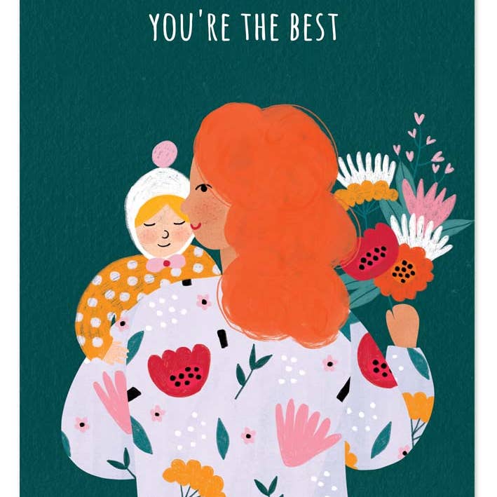 Kaart You're The Best | Rood Haar