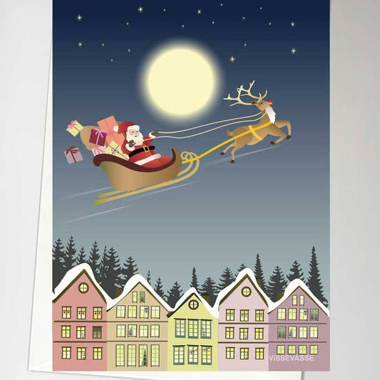 Kaart Santa & Rudolph