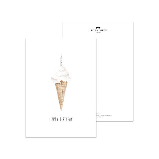 Carte Candle de crème glacée