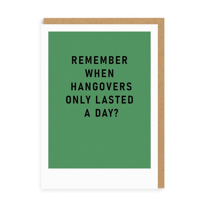 Kaart Remember Hangovers