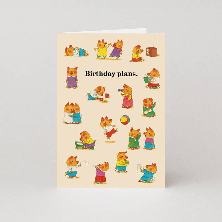 Kaart Birthday Plans