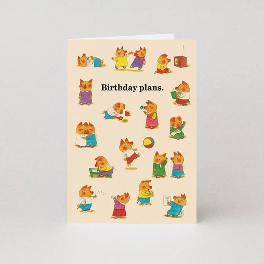 Kaart Birthday Plans