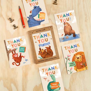 Set Thank You Kaarten | Little Menagerie