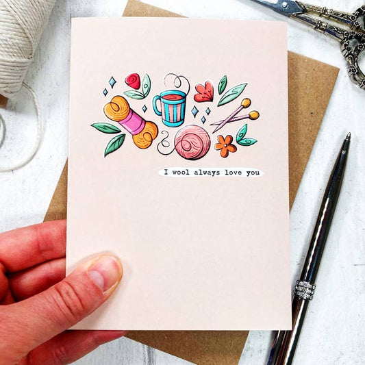Carte I laine Je t'aime toujours