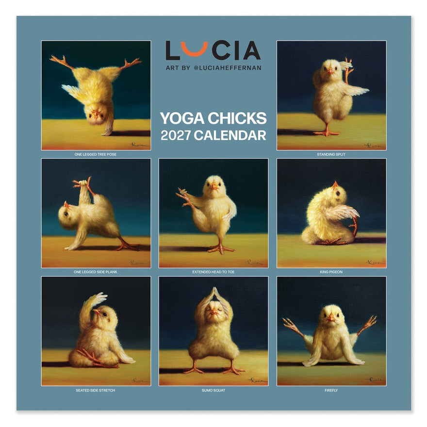 Lucia Heffernan 2027 Yoga Chicks Square Calendar