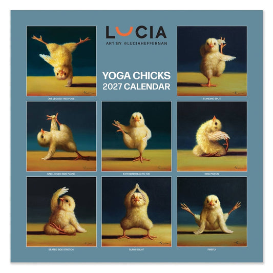 Lucia Heffernan 2027 Yoga Chicks Square Calendar