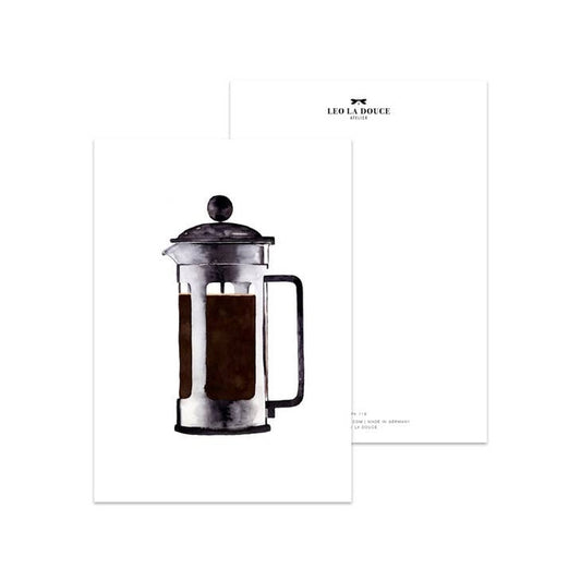 Ansichtkaart French Press | Zonder Envelop