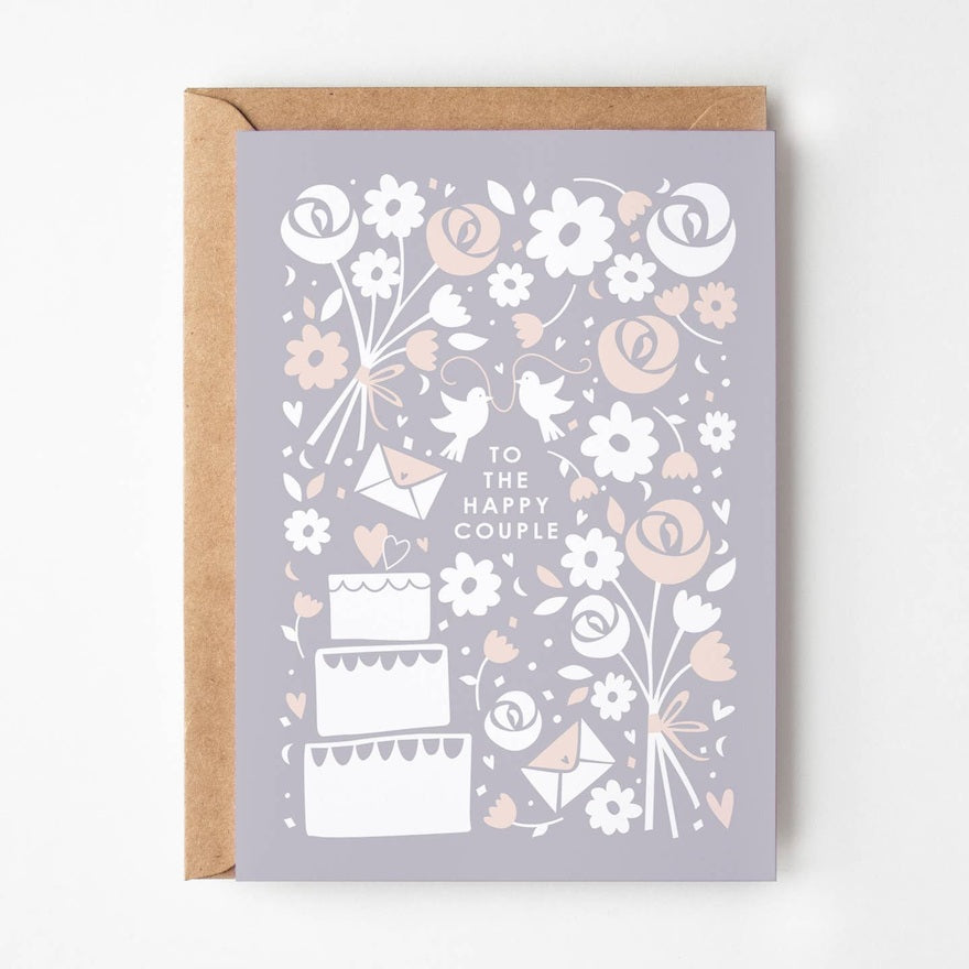 Kaart Pretty Wedding Wishes