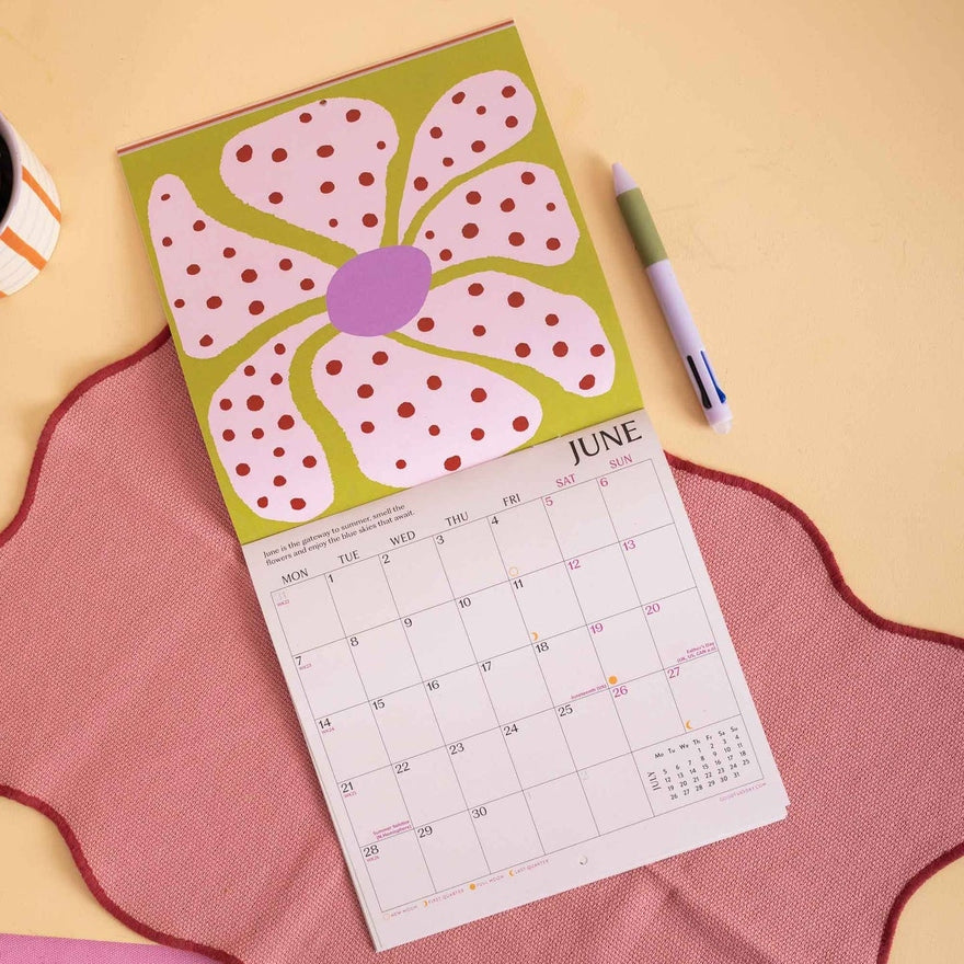 2027 Compact Wall Calendar | Les Fleurs