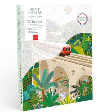 La peinture épicerie de la petite épicerie par chiffres