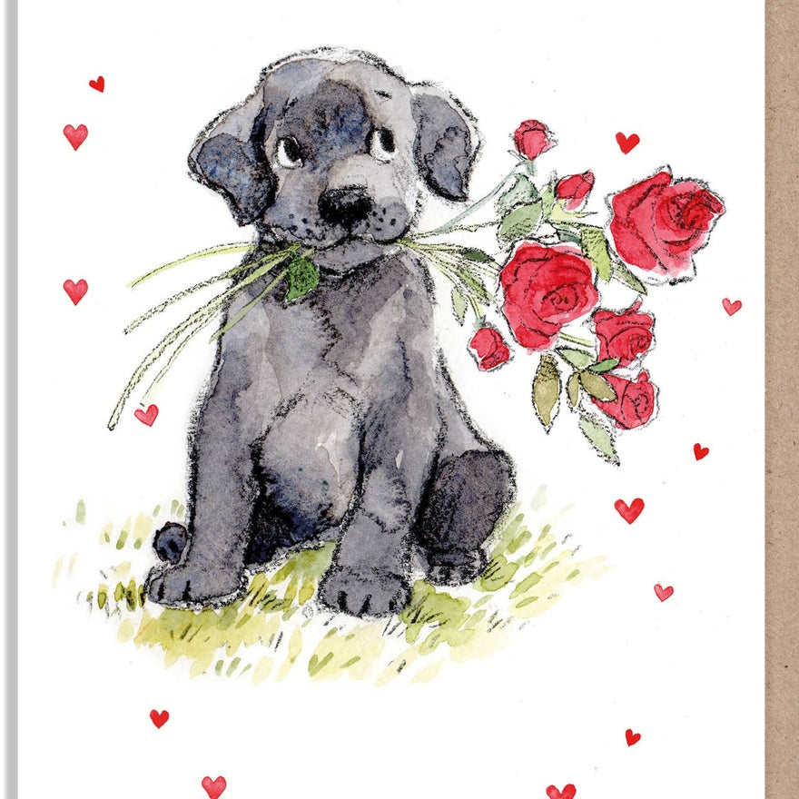 Kaart Valentine | Black Labrador