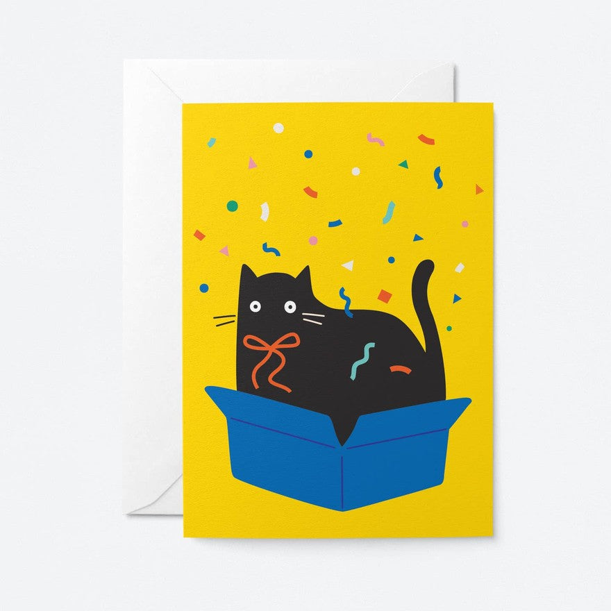 Carte Cat dans une boîte