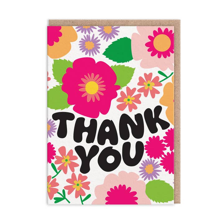 Carte merci | Fleurs audacieuses