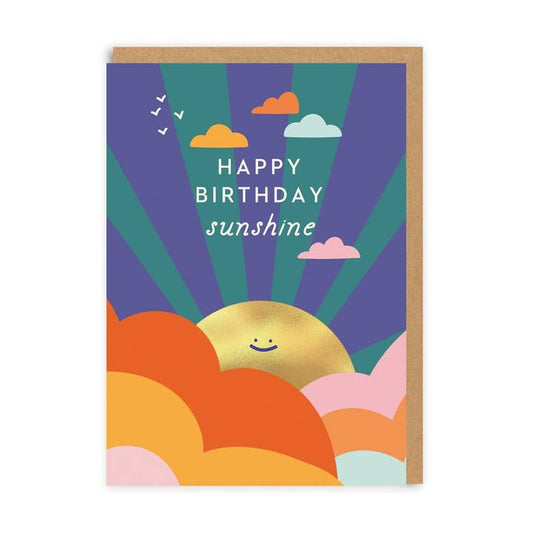 Carte Joyeux anniversaire Sunshine