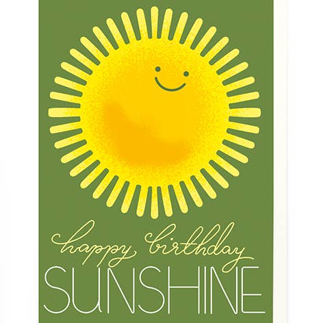 Carte Joyeux anniversaire Sunshine