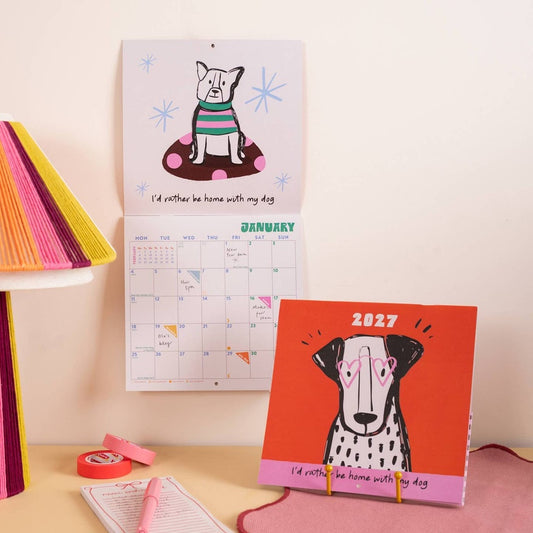 2027 Compact Wall Calendar | Dog Life