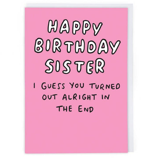 Kaart Birthday Sister