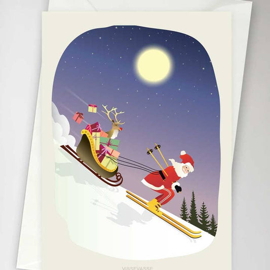 Kaart Skiing Santa