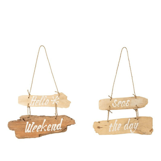 J-Line Plakkaat Hello Weekend Krossproducts | De online winkel voor hebbedingetjes