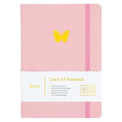 Gelinieerd Notitieboek A5 | Vlinder | Blush Pink Krossproducts | De online winkel voor hebbedingetjes