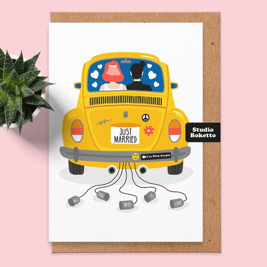 Kaart Just Married Krossproducts | De online winkel voor hebbedingetjes