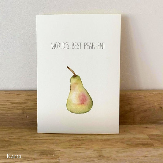 Kaart World's Best Pear-ent Krossproducts | De online winkel voor hebbedingetjes