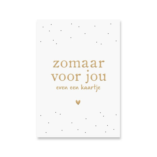 Kaart Zomaar Voor Jou Even Een Kaartje Krossproducts | De online winkel voor hebbedingetjes
