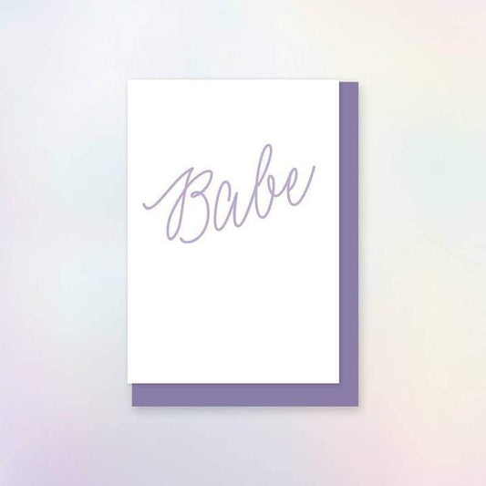 Kaart Babe | Div.Kleuren Krossproducts | De online winkel voor hebbedingetjes