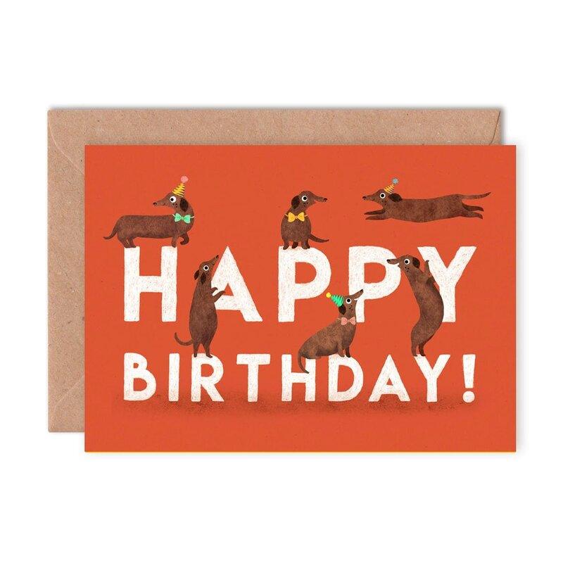 Kaart Happy Birthday | Tekkels Krossproducts | De online winkel voor hebbedingetjes
