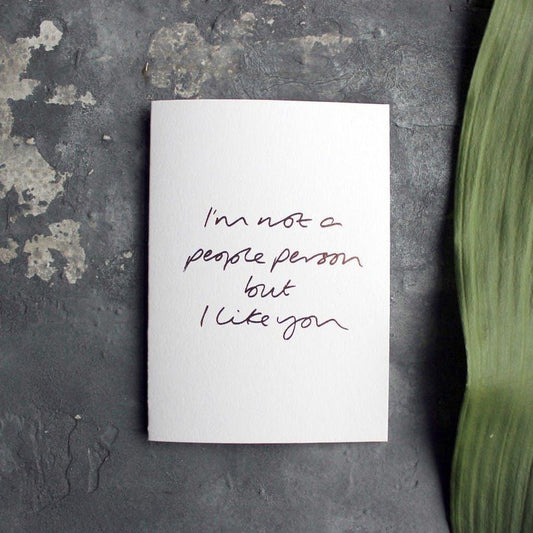 Kaart I'm Not a People Person But I Like You Krossproducts | De online winkel voor hebbedingetjes