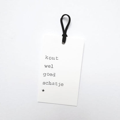 Kaart Komt wel goed schatje Krossproducts | De online winkel voor hebbedingetjes