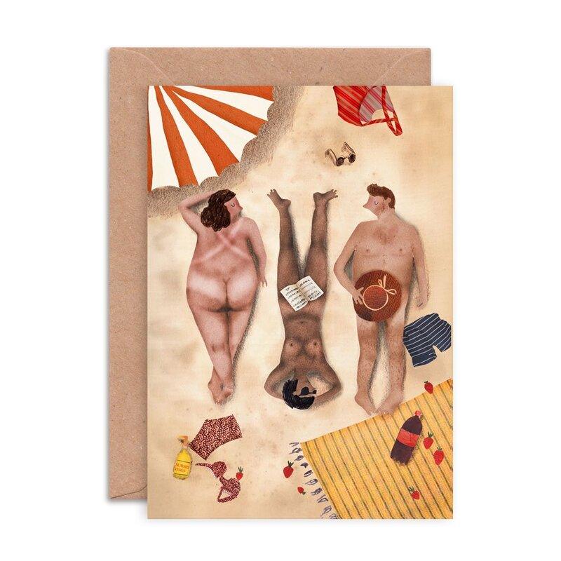 Kaart Naked Sunbathing