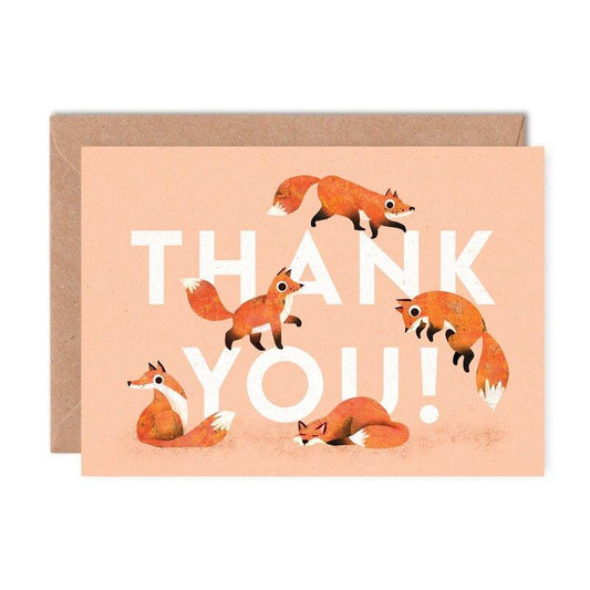 Kaart Thank You | Vossen Krossproducts | De online winkel voor hebbedingetjes