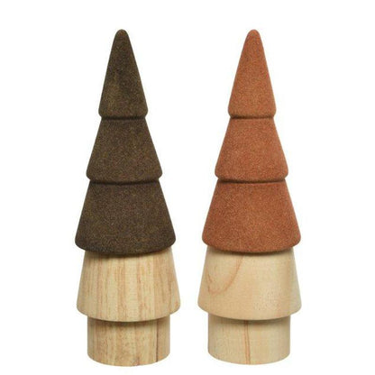 Kaemingk Kerstboom | Dolomiet en hout | Bruin