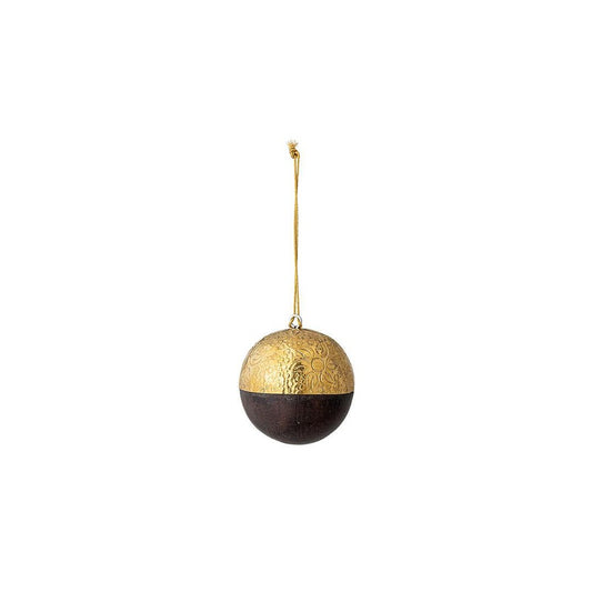 Kerstbal - goud/zwart