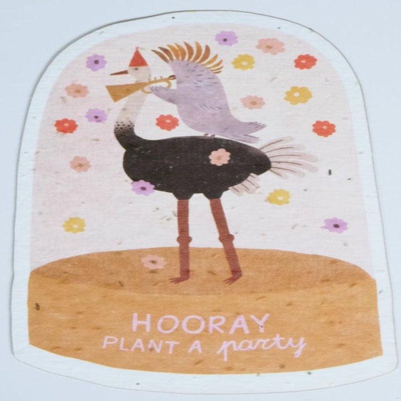 Send & Grow Kaart | Hooray Plant a Party Krossproducts | De online winkel voor hebbedingetjes